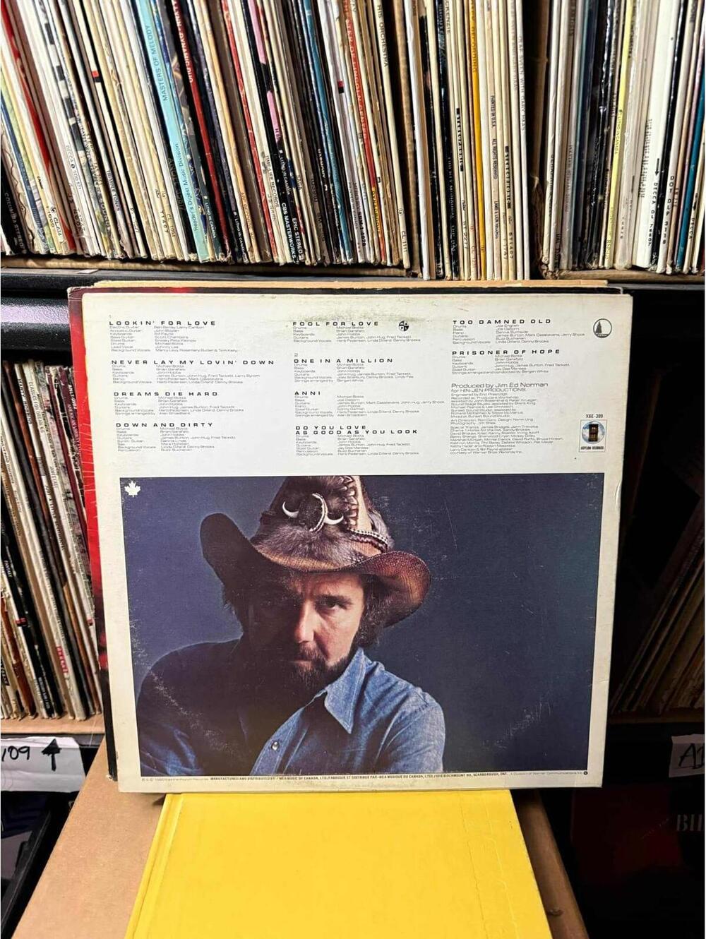 Johnny Lee – Lookin' For Love Vinyl Record VG+ AB128 - Picture 2 of 2